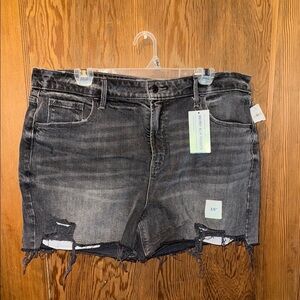 Old navy gray denim high rise shorts